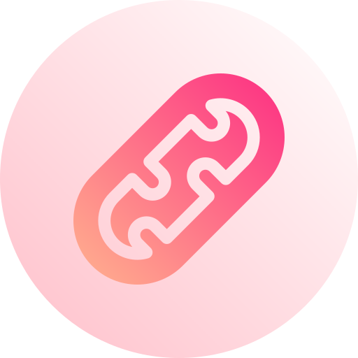 Mitochondria Basic Gradient Circular icon