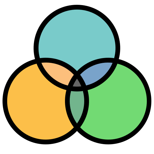 venn-diagramm Generic Outline Color icon