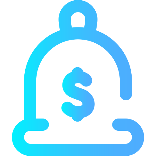 bolsa de dinero Super Basic Omission Gradient icono