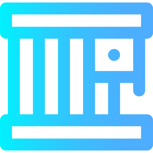 刑務所 Super Basic Omission Gradient icon