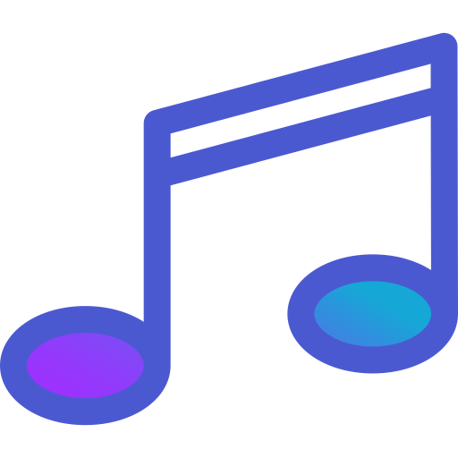 Music note Generic Lineal Color Gradient icon