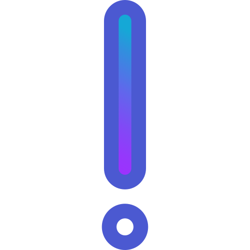 Exclamation mark Generic Lineal Color Gradient icon