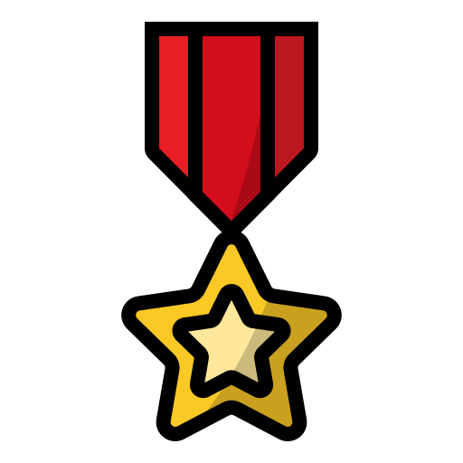 medalla de honor Generic Outline Color icono