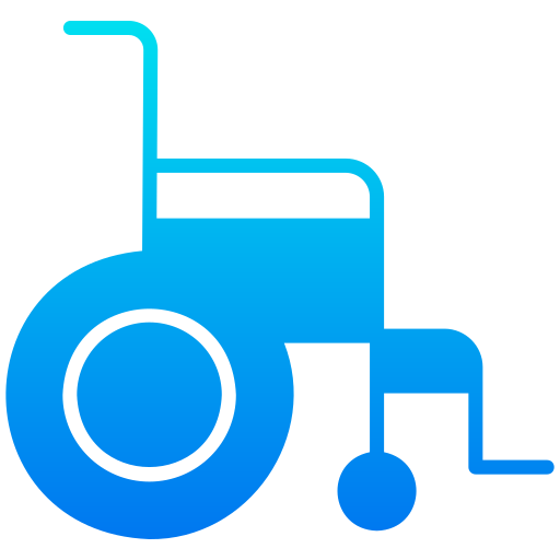 rolstoel Generic Flat Gradient icoon