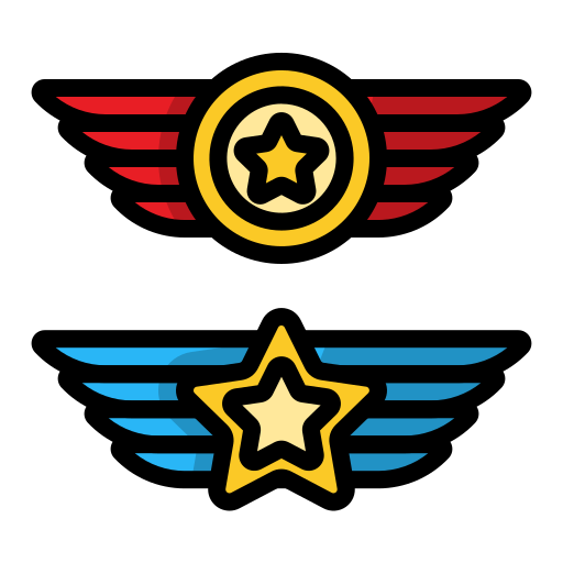 Military rank Generic Outline Color icon