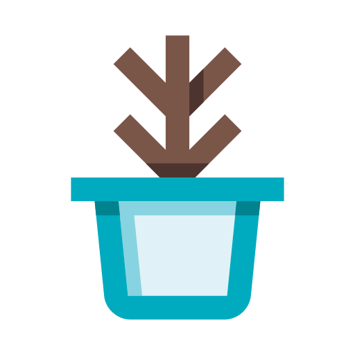 Flowerpot edt.im Lineal color icon