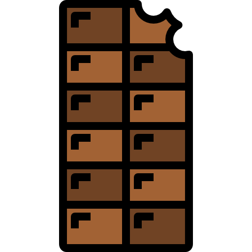 Chocolate kank Lineal Color icon