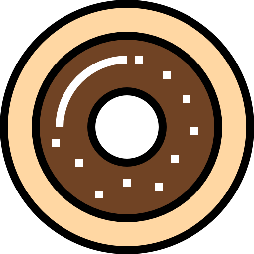 Пончик kank Lineal Color иконка