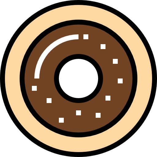 Doughnut kank Lineal Color icon