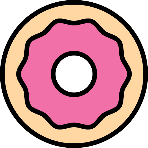 Doughnut kank Lineal Color icon