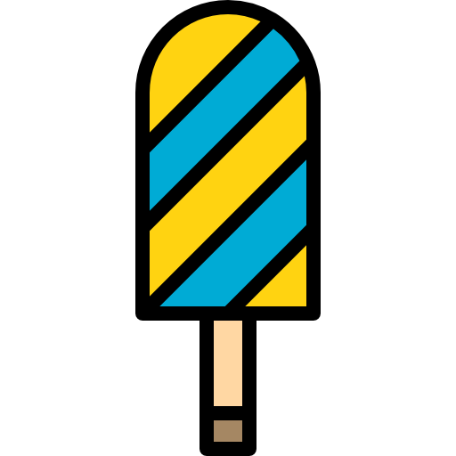 popsicle kank Lineal Color Icône