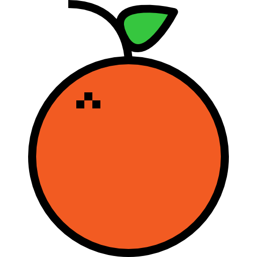 апельсин kank Lineal Color иконка