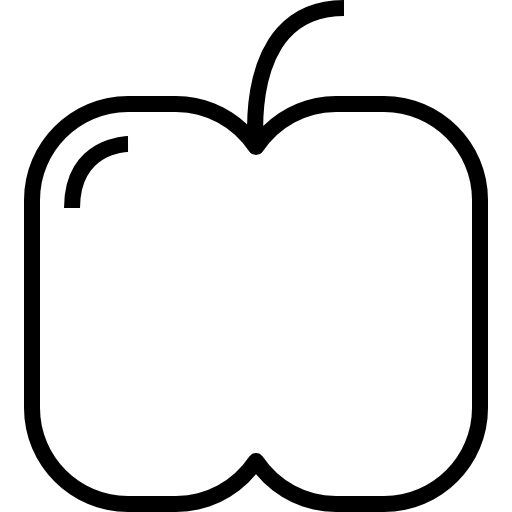 manzana kank Lineal icono