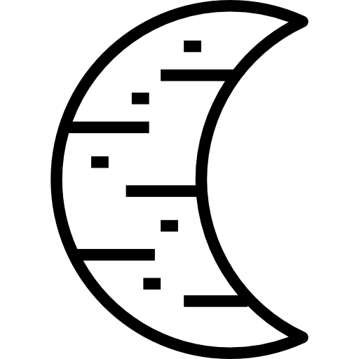 luna kank Lineal icona