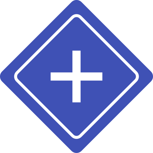intersezione Generic Flat icona