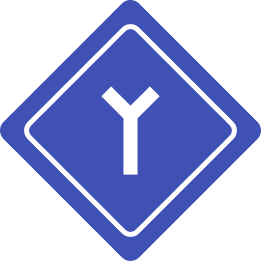 y-kreuzung Generic Flat icon