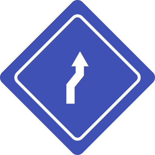 flecha en zig-zag Generic Flat icono
