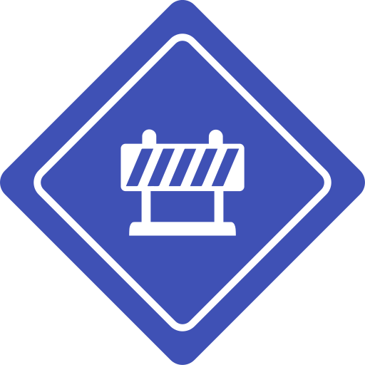 barrière de circulation Generic Flat Icône