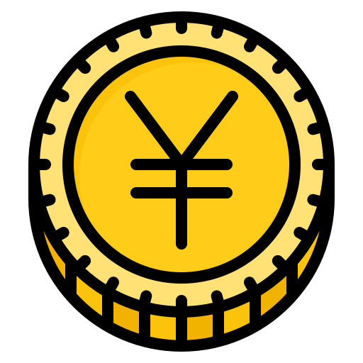 Yen Generic Outline Color icon