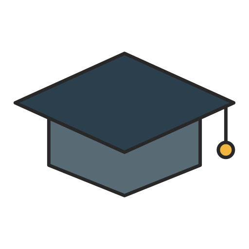 Mortarboard Generic Outline Color icon