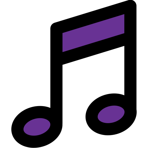 Music note Generic Outline Color icon