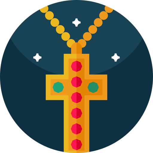 십자가 Geometric Flat Circular Flat icon