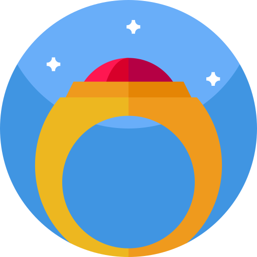 anillo Geometric Flat Circular Flat icono