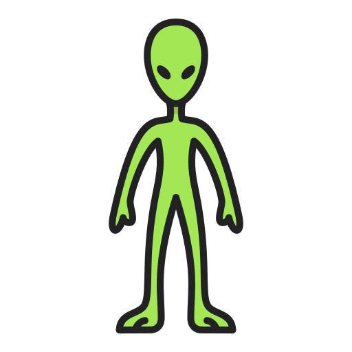 extraterrestre Generic Outline Color icono