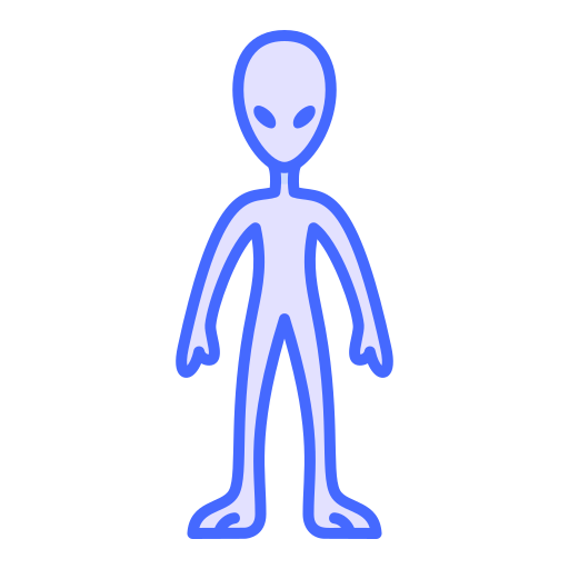 buitenaards wezen Generic Blue icoon