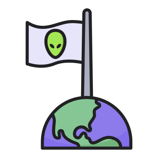 Flag Generic Outline Color icon
