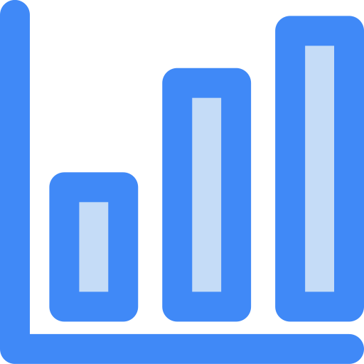 wykres słupkowy Generic Blue ikona