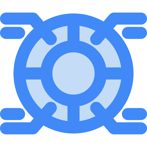 graphique circulaire Generic Blue Icône