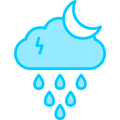 nocny deszcz Generic Blue ikona