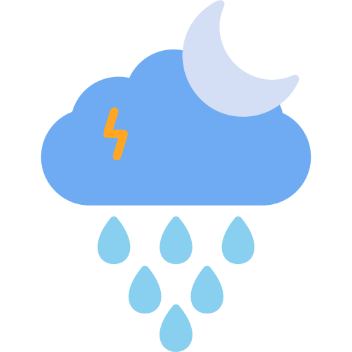 夜の雨 Generic Flat icon