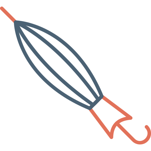 sombrilla Generic Outline Color icono
