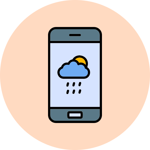 Weather app Generic Outline Color icon