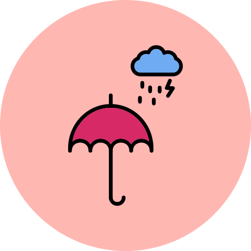 Дождь Generic Outline Color иконка