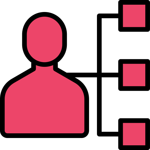 struktura hierarchiczna Generic Outline Color ikona