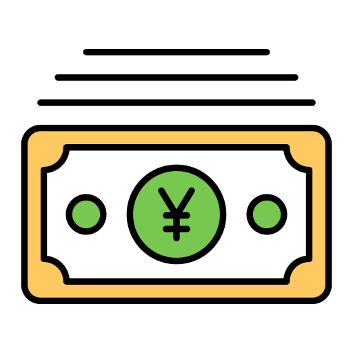 yen Generic Outline Color icono