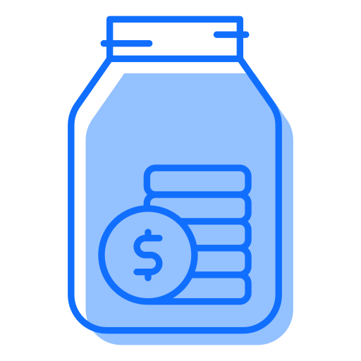 Money jar Generic Blue icon