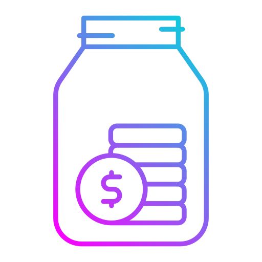 Money jar Generic Gradient icon