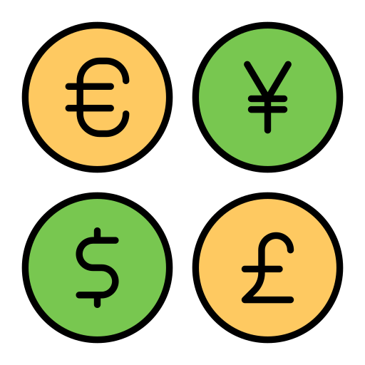 Монеты Generic Outline Color иконка