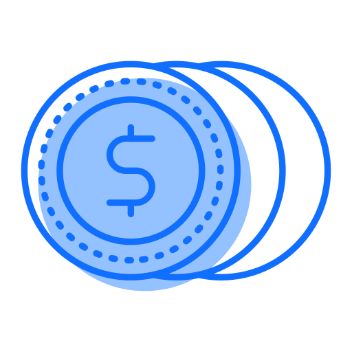 Coins Generic Blue icon