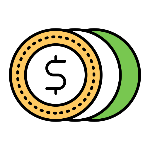 monete Generic Outline Color icona