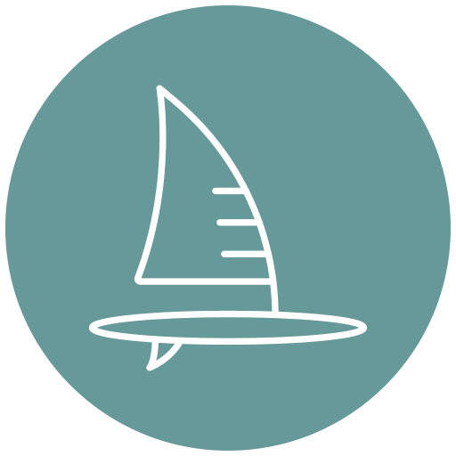 windsurfingu Generic Flat ikona