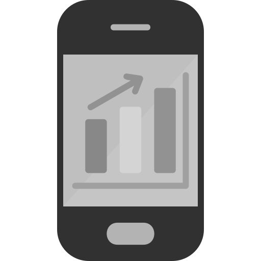 Mobile analytics Generic Grey icon