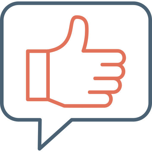 Thumbs up Generic Outline Color icon