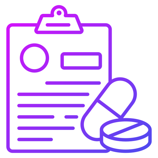 prescrizione medica Generic Gradient icona