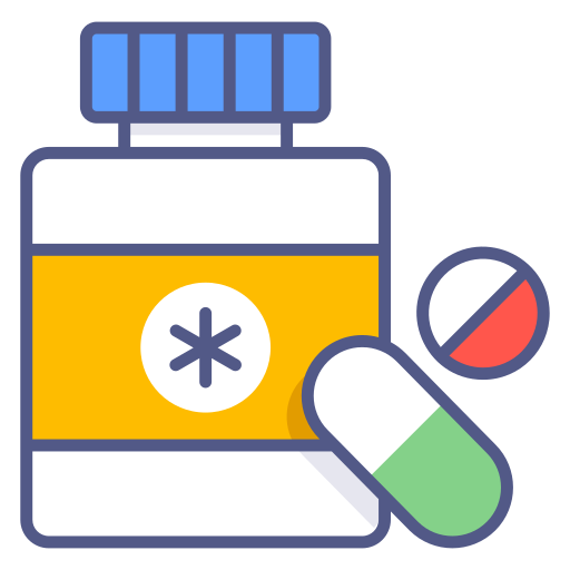 錠剤ボトル Generic Outline Color icon