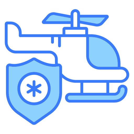 Air ambulance Generic Blue icon